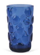 CJ DE COPOS EM VIDRO COM TEXTURA BOLHAS AZUL 6PCS - 350ML