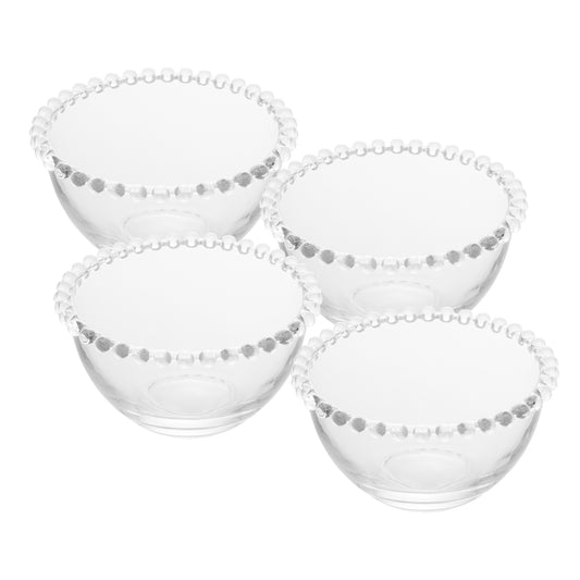 CJ 4 BOWLS CRISTAL DE CHUMBO PEARL 14x8cm