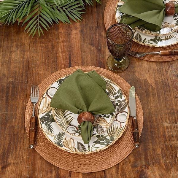 Guardanapo Home 4 Pcs Oliva - DoceLar Loja