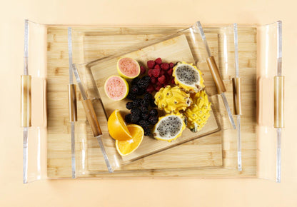 Bandeja de Serviço M -Bambu - DoceLar Loja