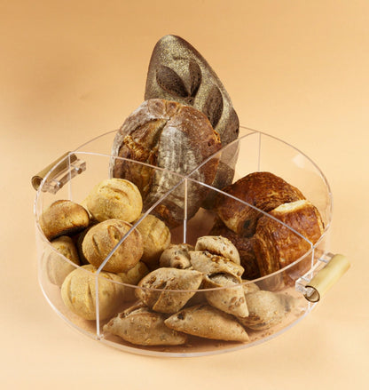 Cesto Para Pão G -Bambu - DoceLar Loja