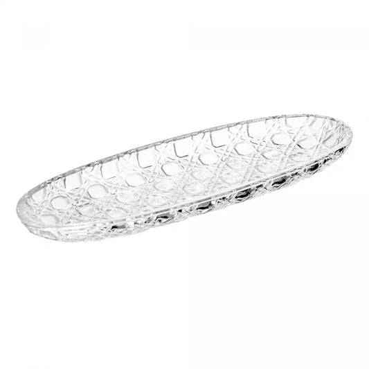 TRAVESSA VICHY  40,2CM X 13,5CM X 3,3CM CRISTAL - LYOR