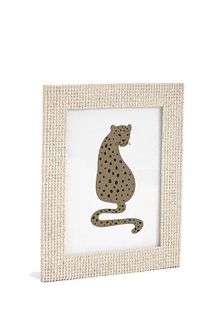 PORTA-RETRATOS EM POLIRRESINA E VIDRO -