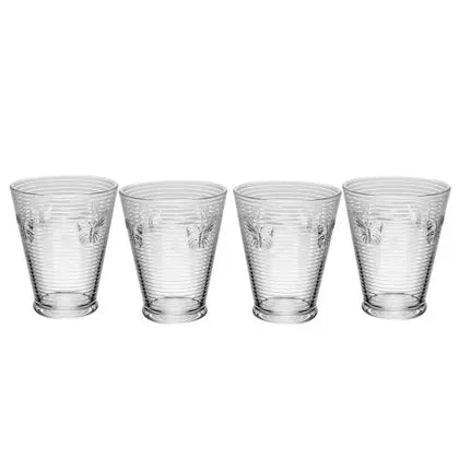 CJ 4 COPOS LINES BUTTERFLY 350ML VIDRO