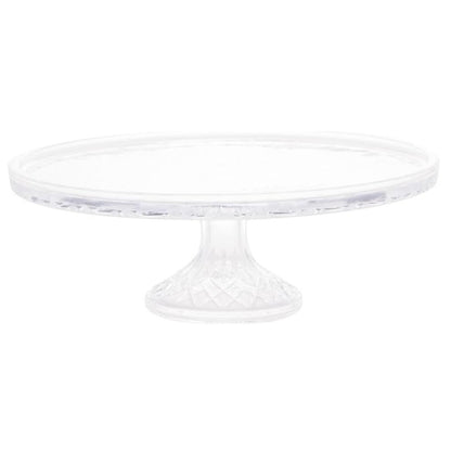 PRATO PARA BOLO DE CRISTAL COM PÉ LYS 32CM X 11CM