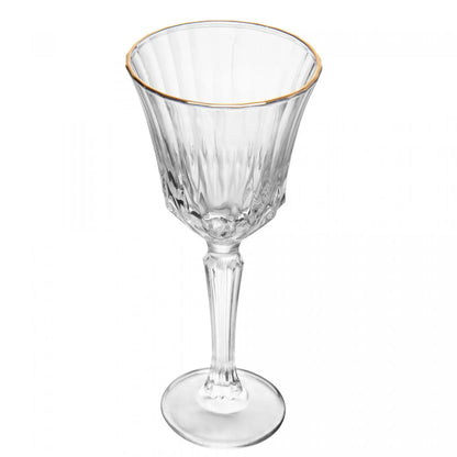 CJ TAÇAS DE VINHO BELLE JOUR COM FIO DE OURO 280ML CRISTAL ECOLOGICO