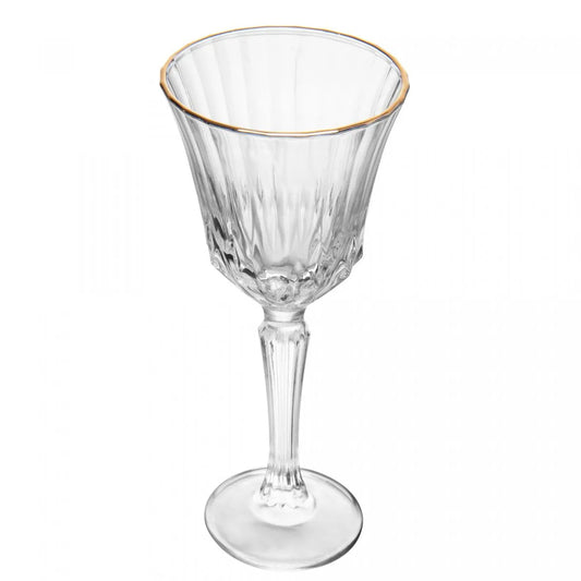 CJ TAÇAS DE VINHO BELLE JOUR COM FIO DE OURO 280ML CRISTAL ECOLOGICO