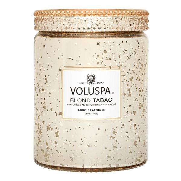 VELA POTE VIDRO G 100H TAMPA VIDRO BLOND TABAC