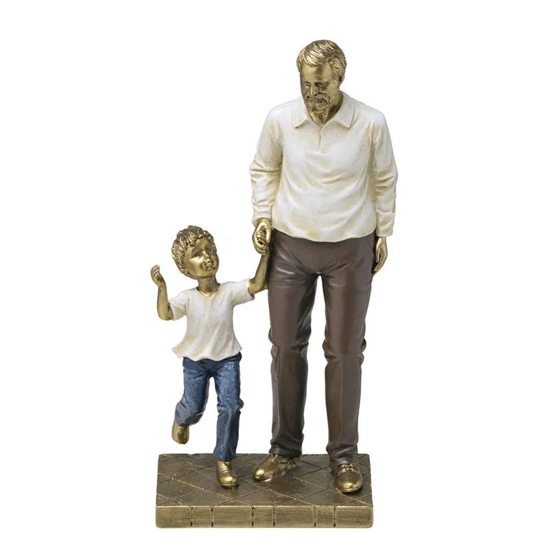 AVO COM MENINO DECORATIVO