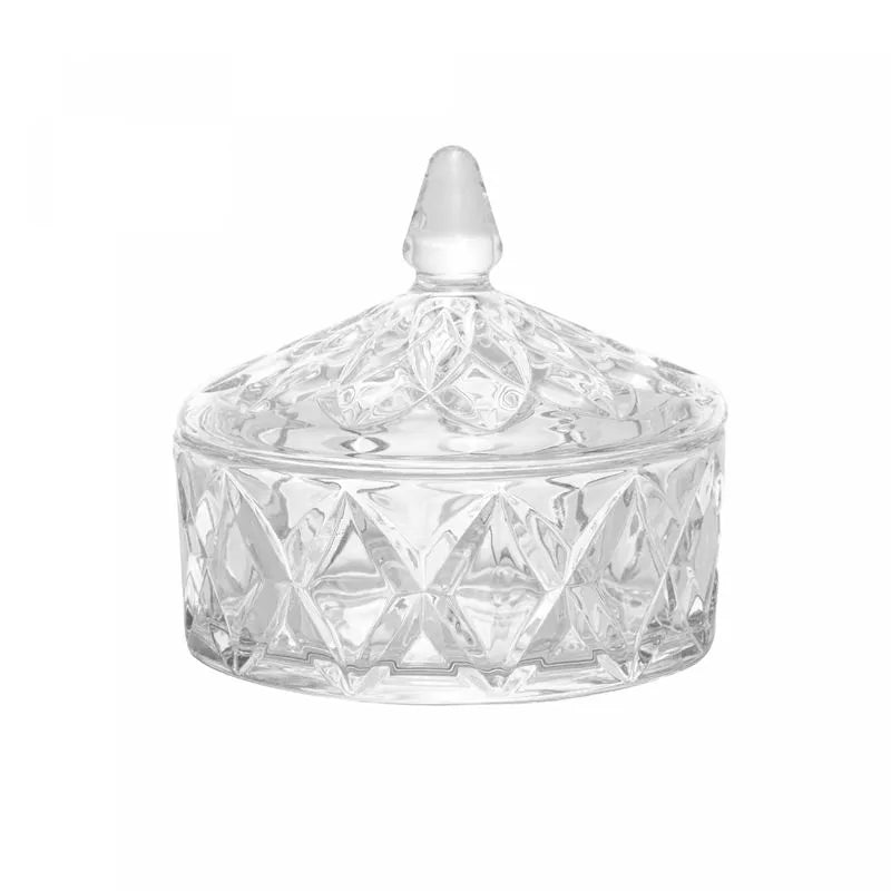 POTICHE DE CRISTAL DELI DIAMOND 13CMX13CM12CM-LYOR
