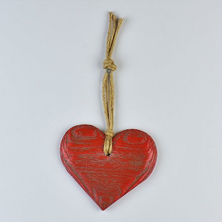 XD-42 B ENFEITE CORACAO VERMELHO