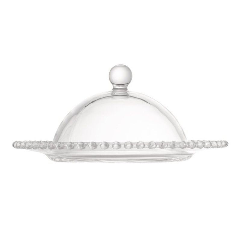 Queijeira de Cristal Pearl 20x9cm