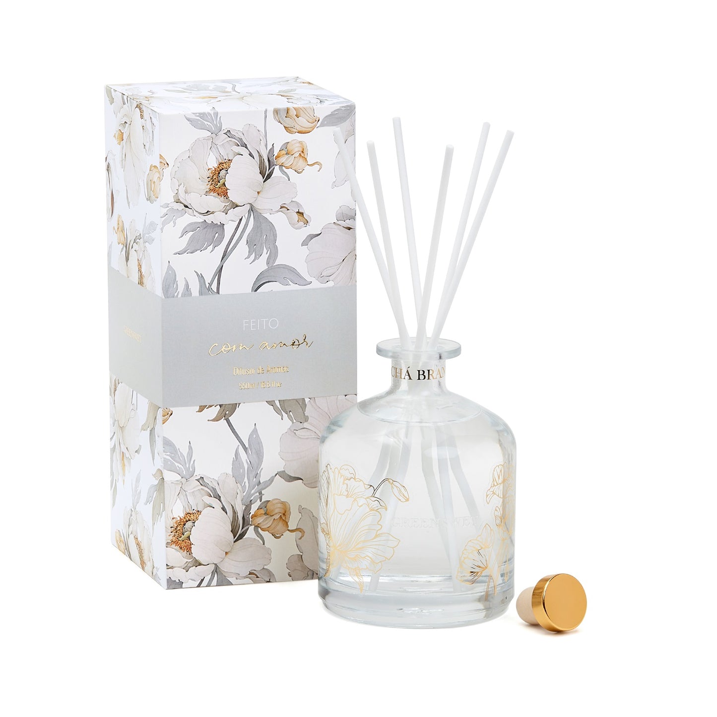 DIFUSOR DE AROMAS 550ML CHA BRANCO