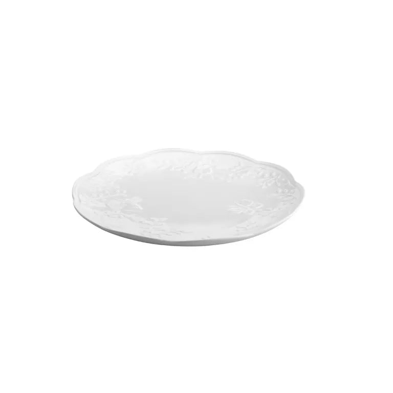 PRATO RASO DE PORCELANA NEW BONE BUTTERFLY FLOWER 26,5x27x2,5cm