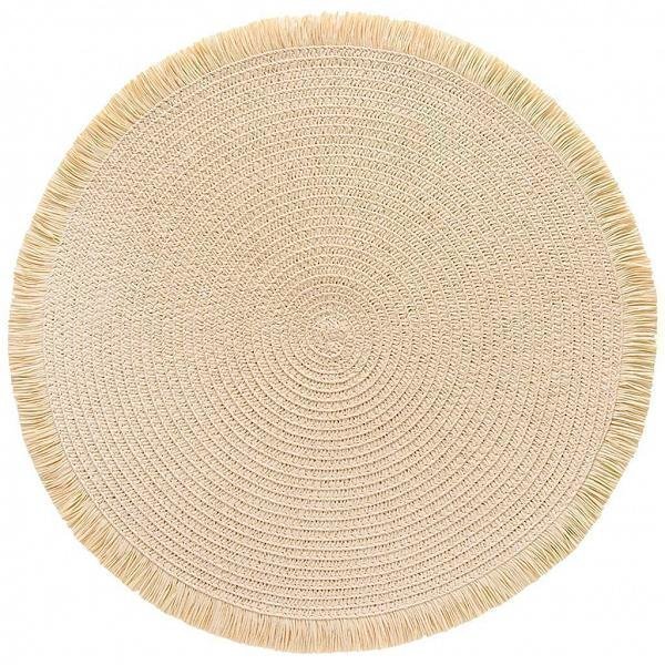 Jogo Americano Lana Palha - DoceLar Loja