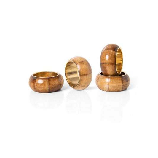 ANEL DE GUARDANAPO 4 PCS QUARTZO CITRINO
