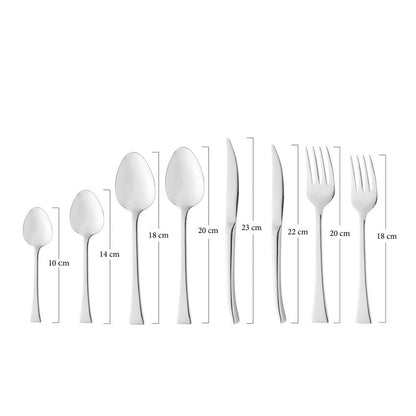 Faqueiro 48 Peças de Aço Inox Berna - DoceLar Loja