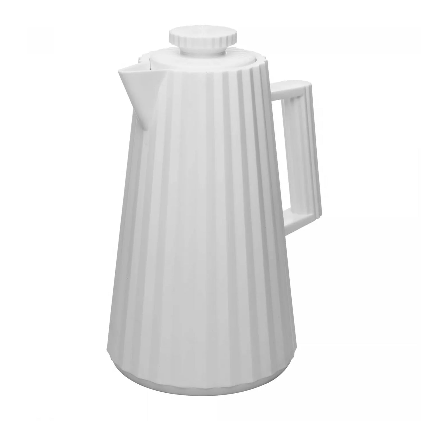 GARRAFA TERMICA PLISSE 1L BRANCA PLASTICO