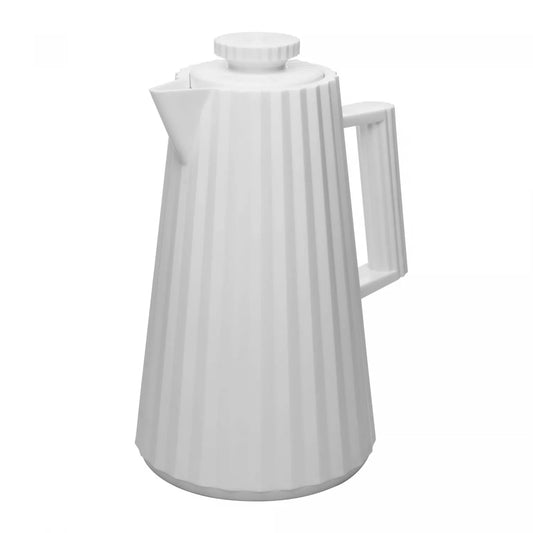 GARRAFA TERMICA PLISSE 1L BRANCA PLASTICO