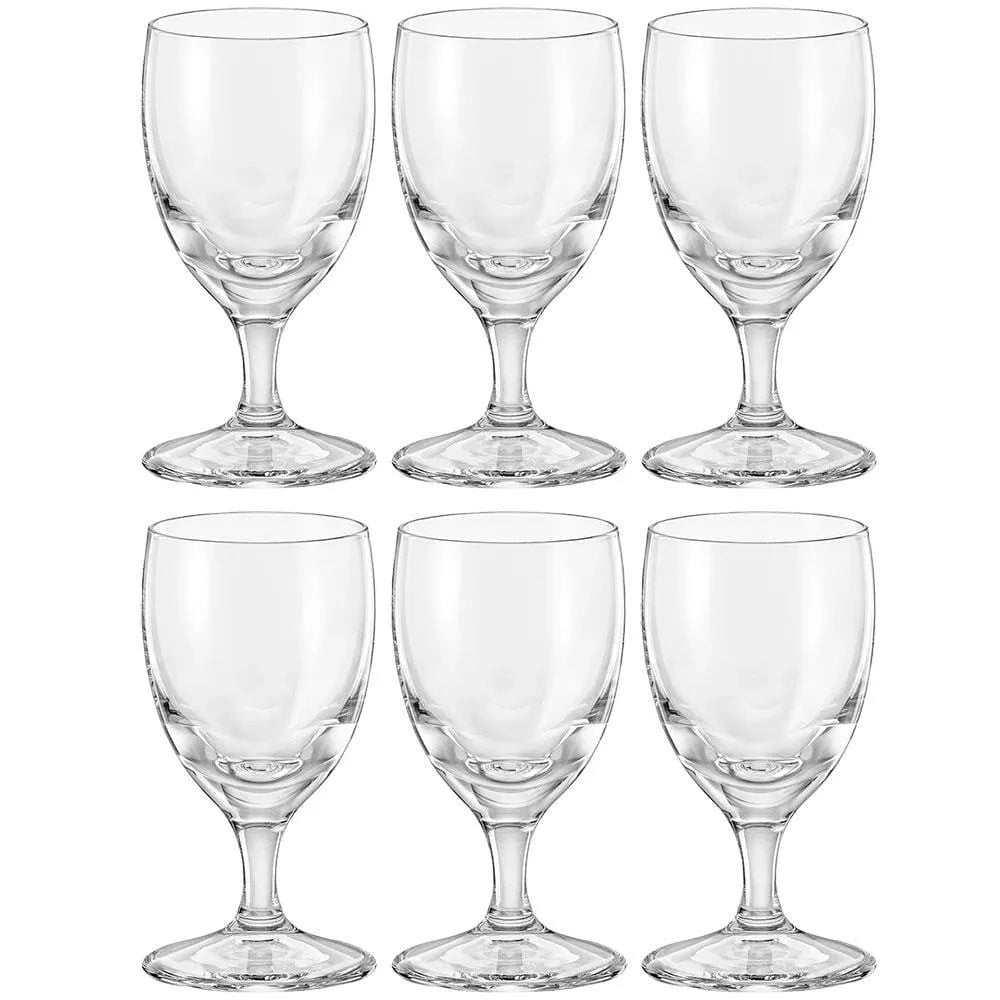 Jogo de 6 tacas para licor Praline em cristal ecologico 55ml A7,1cm