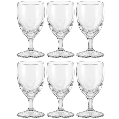 Jogo de 6 tacas para licor Praline em cristal ecologico 55ml A7,1cm