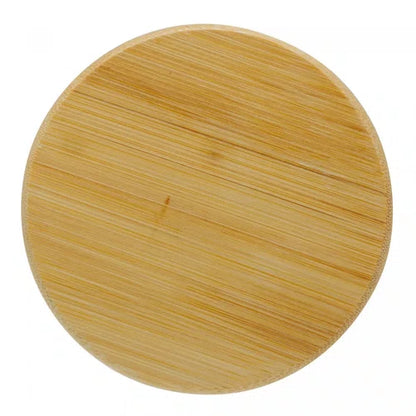 Pote De Vidro Canelado Com Tampa De Bambu 1.1L - DoceLar Loja