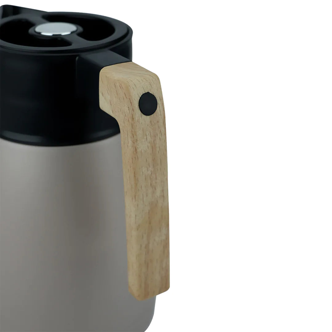 Garrafa Térmica em Plástico 1L-Champanhe Metálico - DoceLar Loja