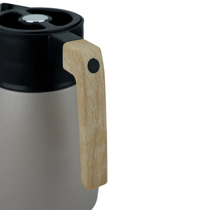 Garrafa Térmica em Plástico 1L-Champanhe Metálico - DoceLar Loja