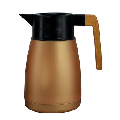 Garrafa Térmica em Plástico 1L-Cobre Metálico - DoceLar Loja