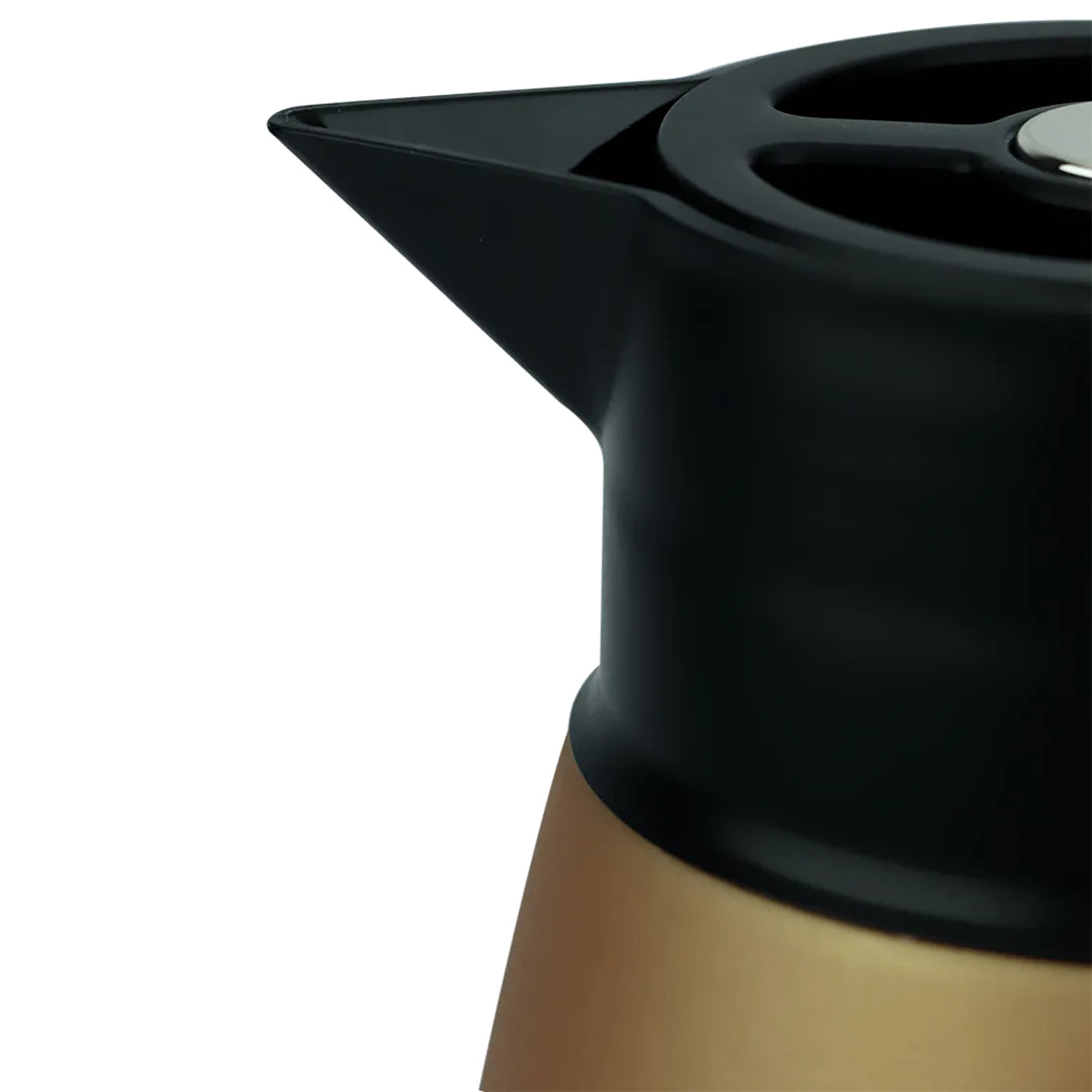 Garrafa Térmica em Plástico 1L-Cobre Metálico - DoceLar Loja