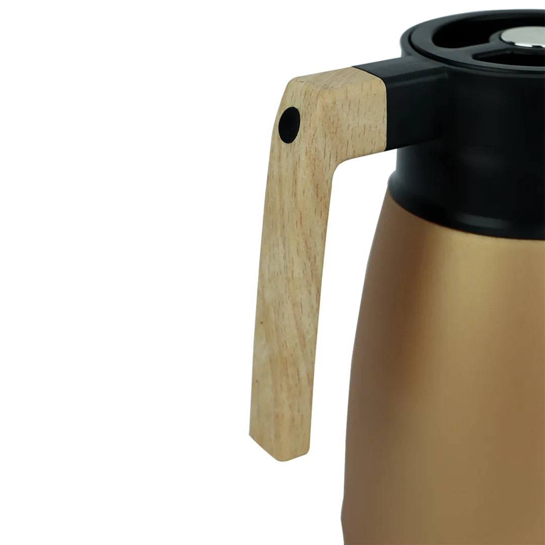 Garrafa Térmica em Plástico 1L-Cobre Metálico - DoceLar Loja