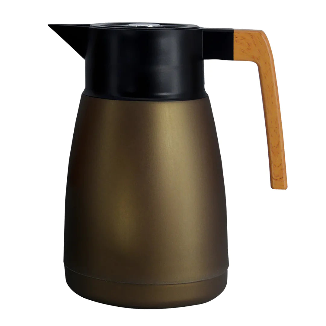 Garrafa Térmica em Plástico 1L-Marrom Milionário - DoceLar Loja