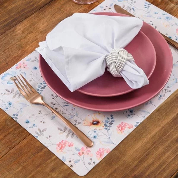 Guardanapo Home 4 Peças Liso Branco - DoceLar Loja