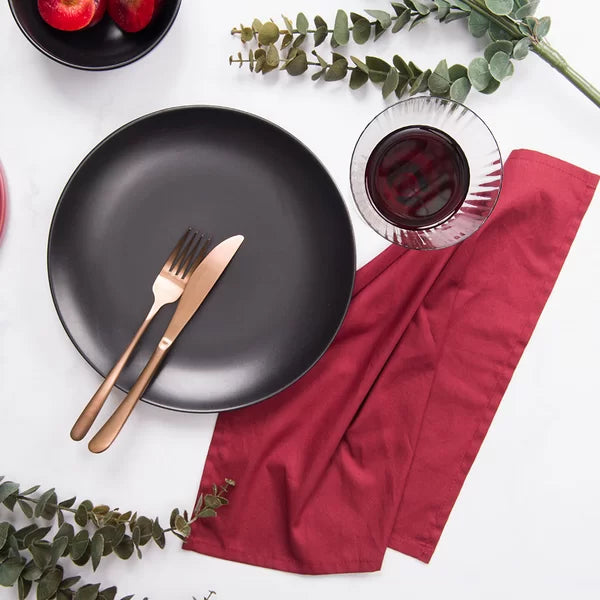 Guardanapo Home 4 Peças Liso Vermelho - DoceLar Loja