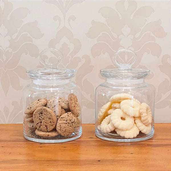 Pote Hermético em Vidro com Tampa-P - DoceLar Loja
