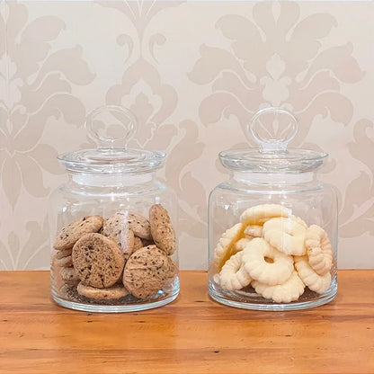 Pote Hermético em Vidro com Tampa-P - DoceLar Loja