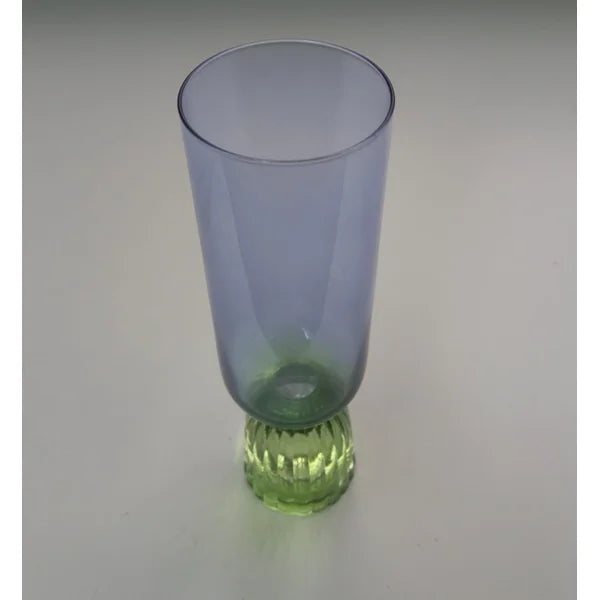 TAÇA CHAMPANHE AZUL E VERDE 270ML