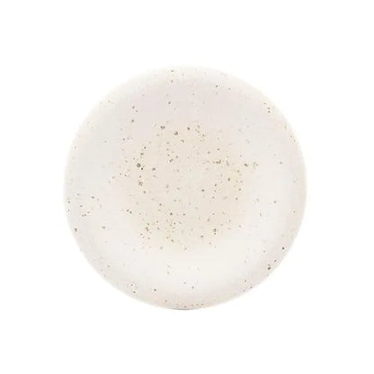 PRATO DE SOBREMESA DE CERAMICA MIST BRANCO MATTE 22CM