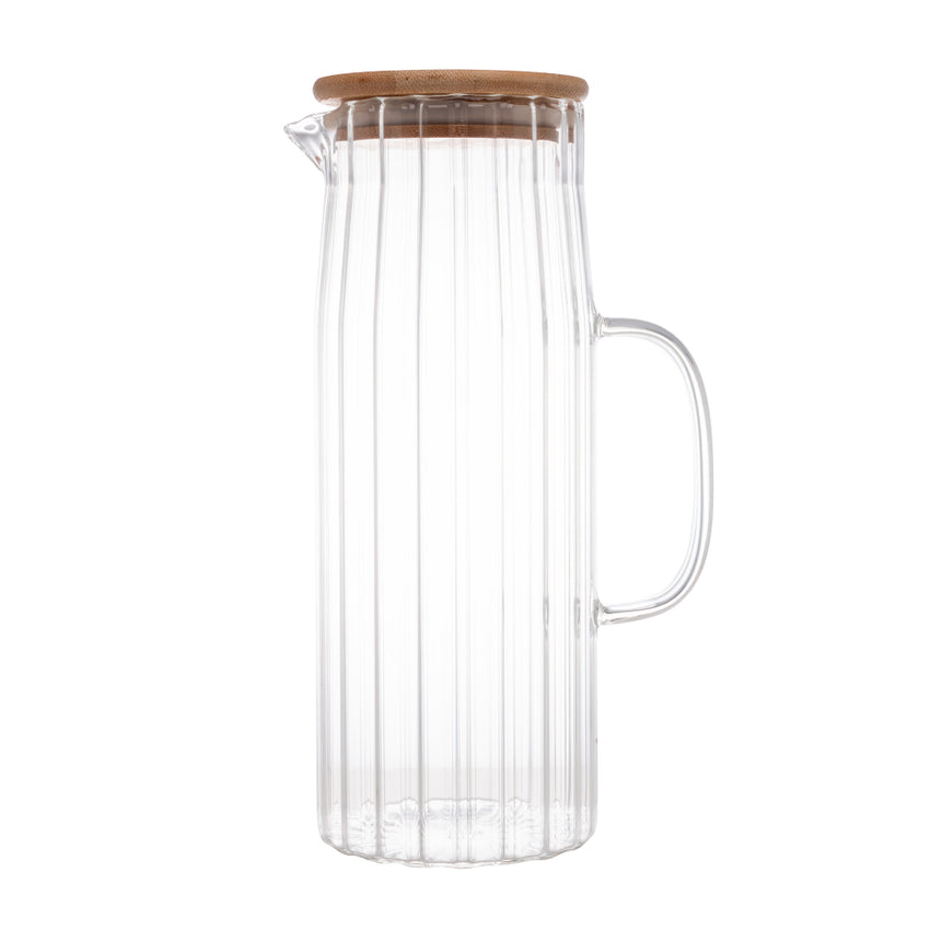 Jarra de Vidro Borossilicato com Tampa em Bambu - DoceLar Loja