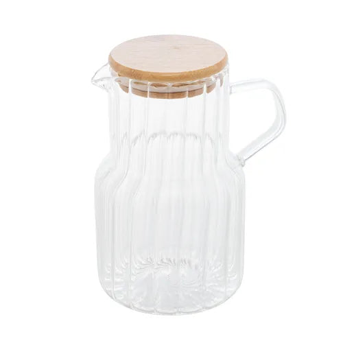 Jarra Borossilicato com Tampa Bambu Classic 1L