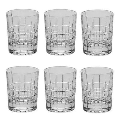 Conjunto 6 Copos Baixos de Cristal Ricky - DoceLar Loja