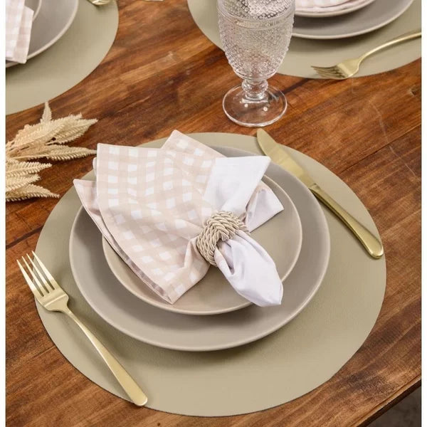 JOGO AMERICANO REDONDO RAVENA AREIA