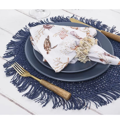 Jogo Americano Tulum Avulso Marinho - DoceLar Loja