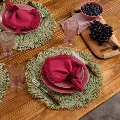 Jogo Americano Tulum Avulso Sálvia - DoceLar Loja