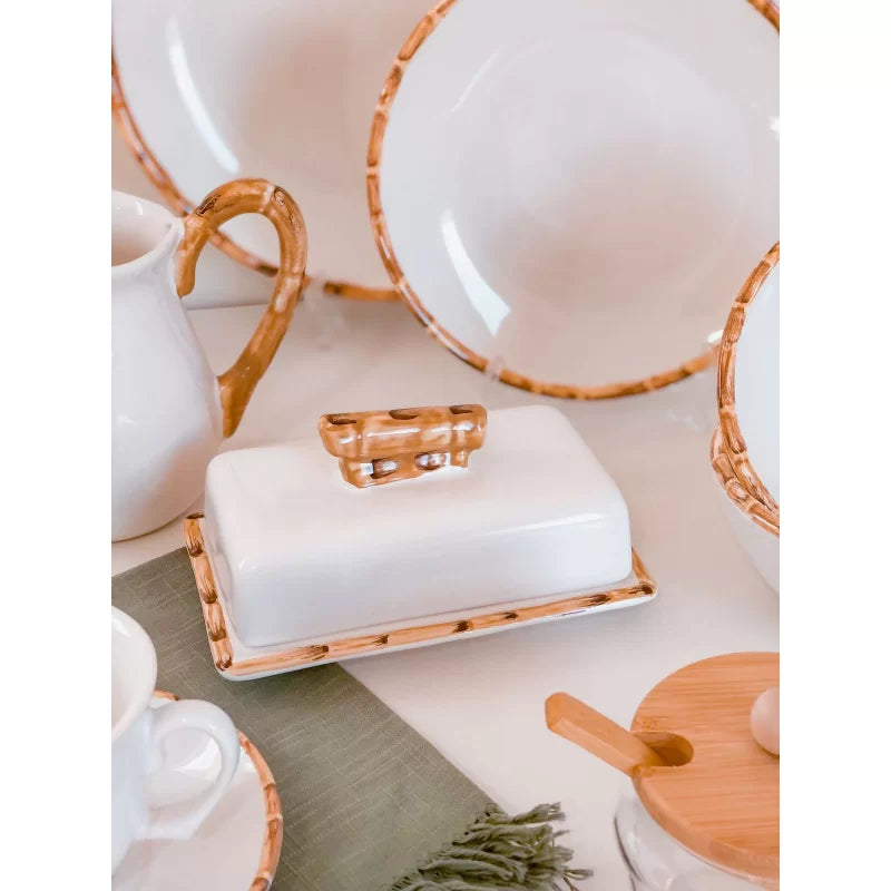 Manteigueira Bambu - DoceLar Loja