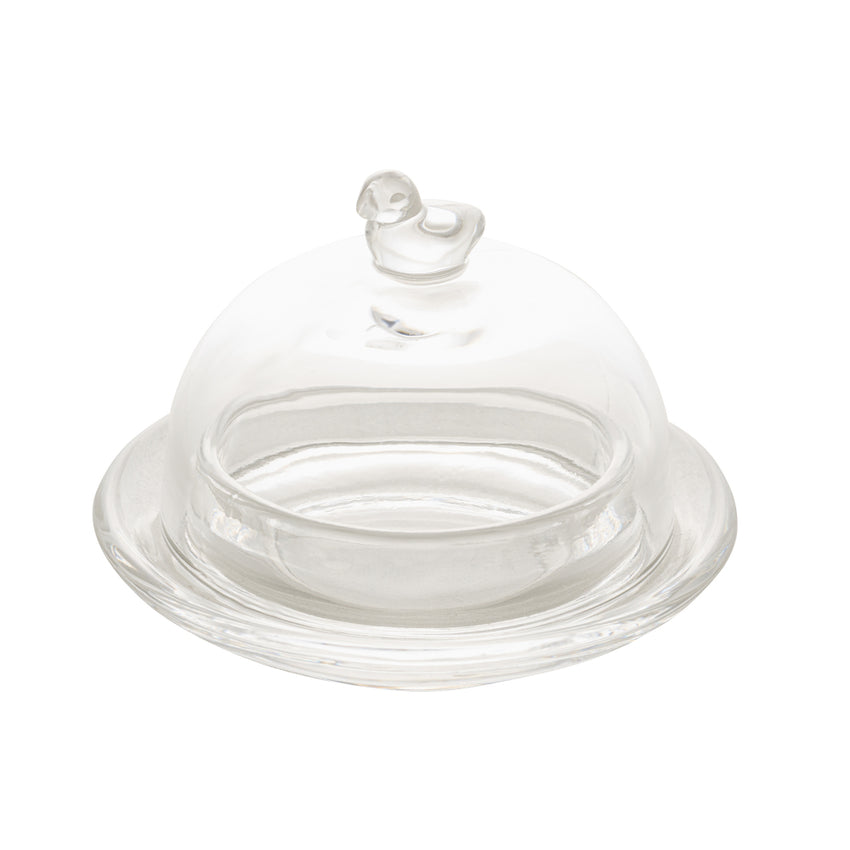 Manteigueira de Cristal Pássaro - DoceLar Loja