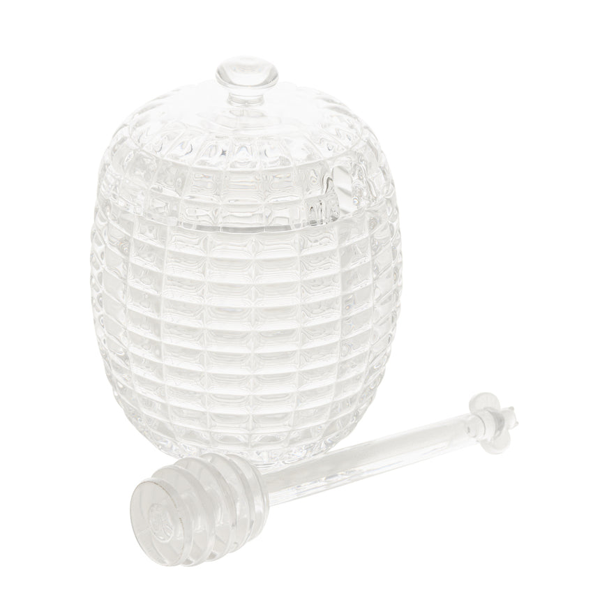 Meleira de Cristal com Pegador e Tampa Tress - DoceLar Loja