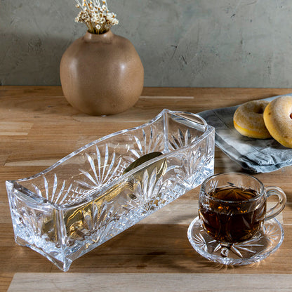 Porta Talher de Cristal Dublin - DoceLar Loja