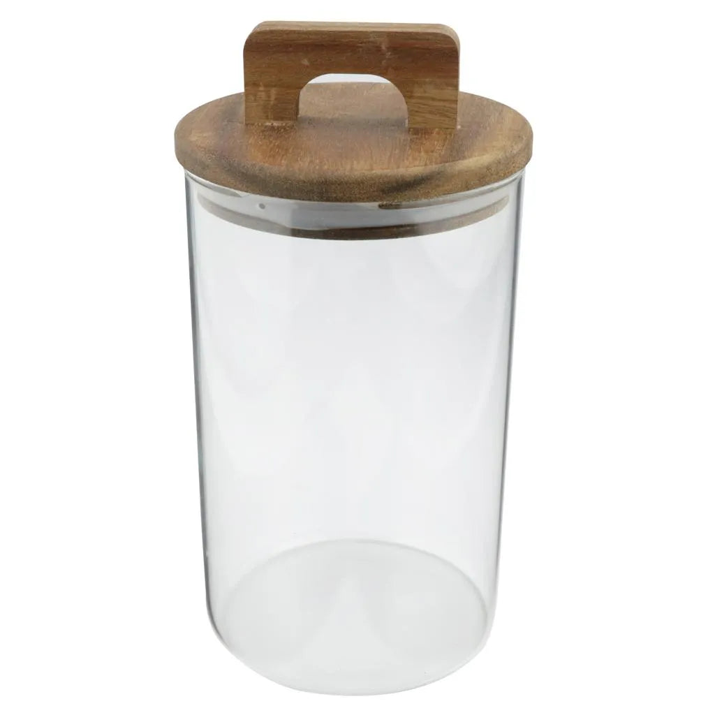 Porta Mantimento com Tampa em Bambu - DoceLar Loja