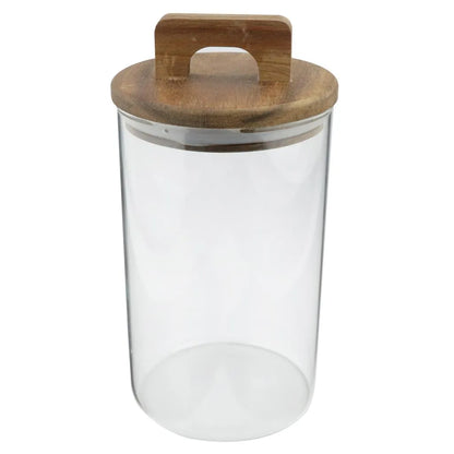 Porta Mantimento com Tampa em Bambu - DoceLar Loja